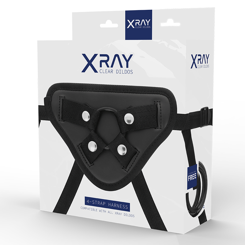 X RAY - harnais gode-ceinture avec anneaux en silicone