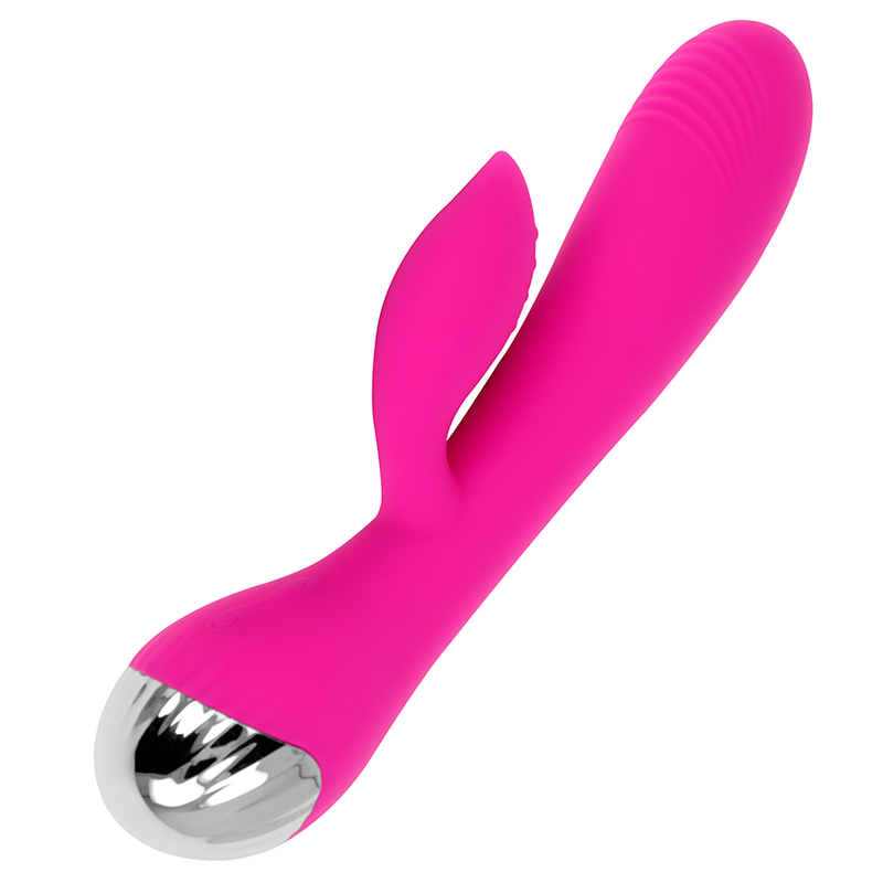 OHMAMA - vibromasseur rechargeable lapin 10 modes de vibration 19 cm