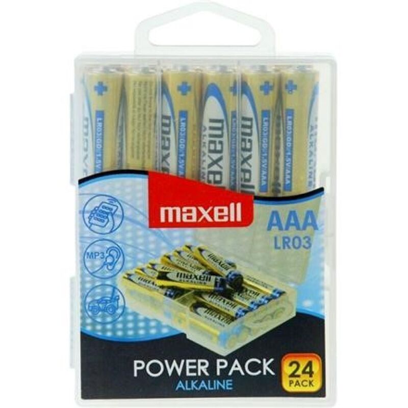 MAXELL - piles alcalines AAA LR03 pack * 24 piles