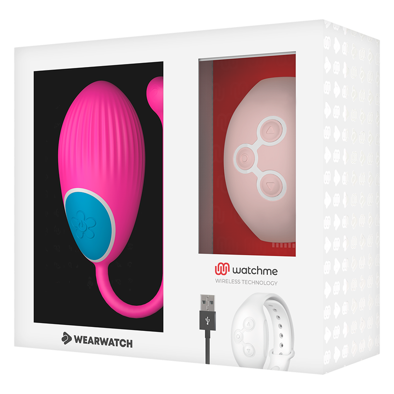 WEARWATCH – œuf télécommandé compatible WATCHME fuchsia / rose