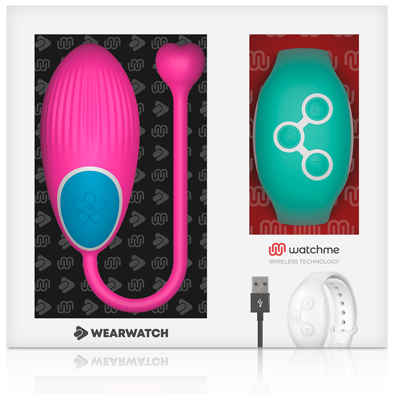 WEARWATCH – œuf télécommandé compatible WATCHME rose / turquoise