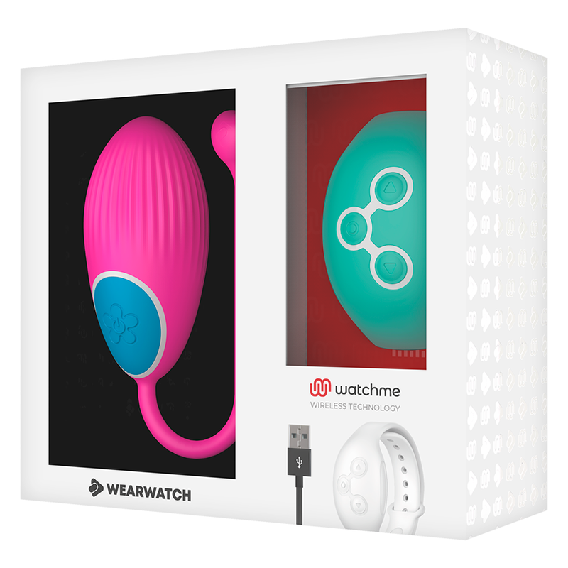 WEARWATCH – œuf télécommandé compatible WATCHME rose / turquoise