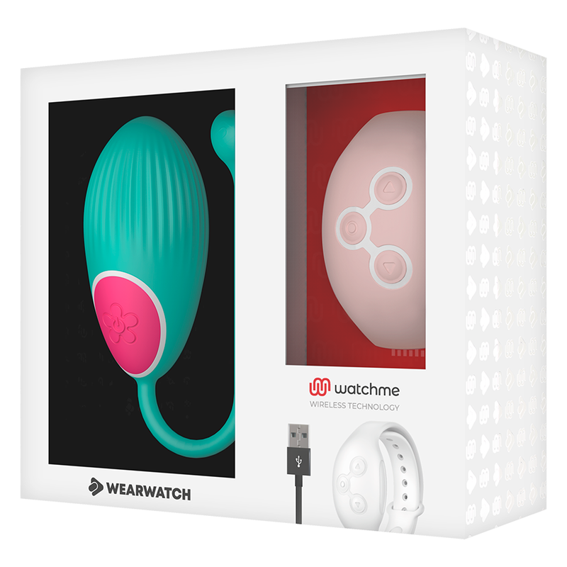 WEARWATCH – œuf télécommandé compatible WATCHME turquoise / rose