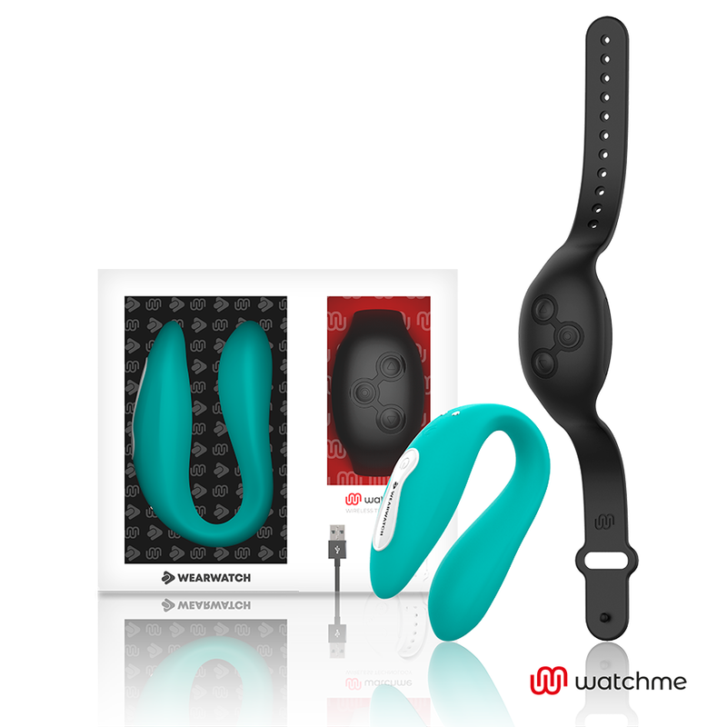 WEARWATCH - vibromasseur double compatible WATCHME turquoise / noir