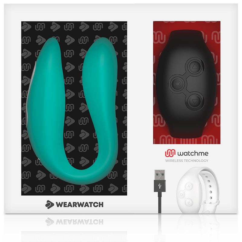 WEARWATCH - vibromasseur double compatible WATCHME turquoise / noir