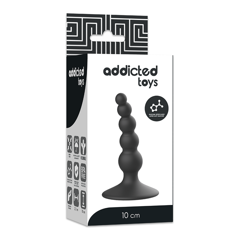 ADDICTED TOYS - plug anal 10 cm noir