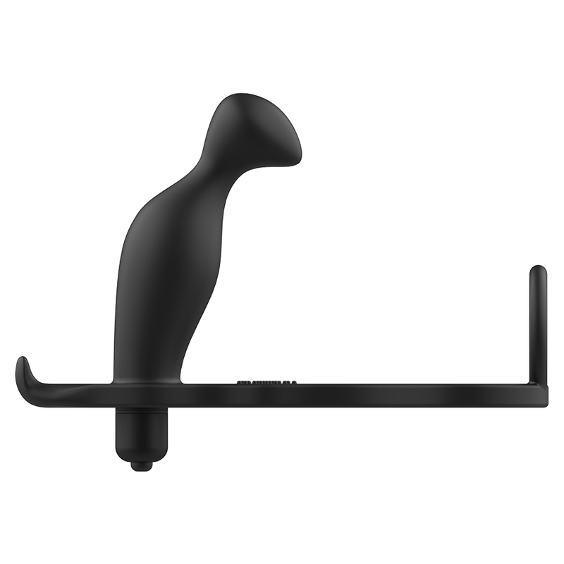 ADDICTED TOYS - plug anal avec anneau en silicone noir 12 cm