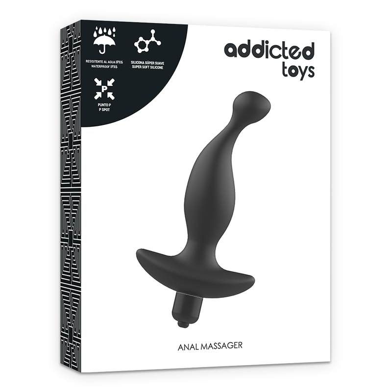 ADDICTED TOYS - vibromasseur anal avec vibration noire modèle 1