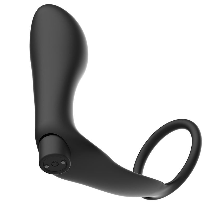 ADDICTED TOYS - anneau pénis télécommandé plug anal noir rechargeable