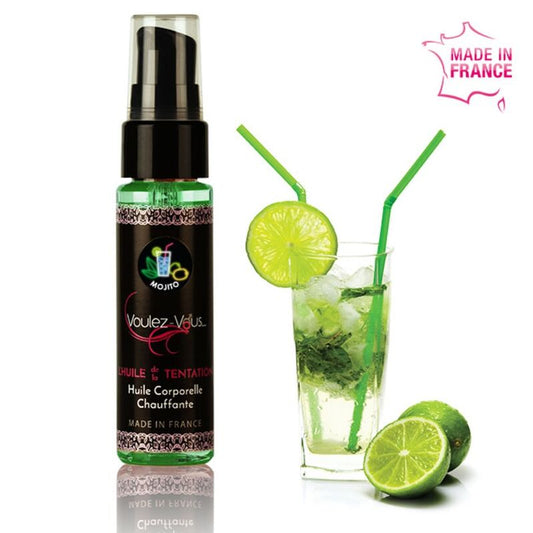 VOULEZ-VOUS - HUILE CORPS CHAUFFANTE - MOJITO 35 ML