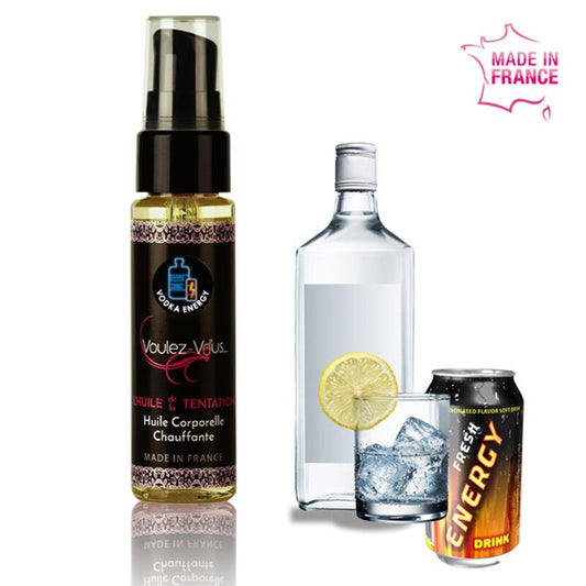 VOULEZ-VOUS - HUILE CORPORELLE CHAUFFANTE - VODKA RED BULL 35 ML