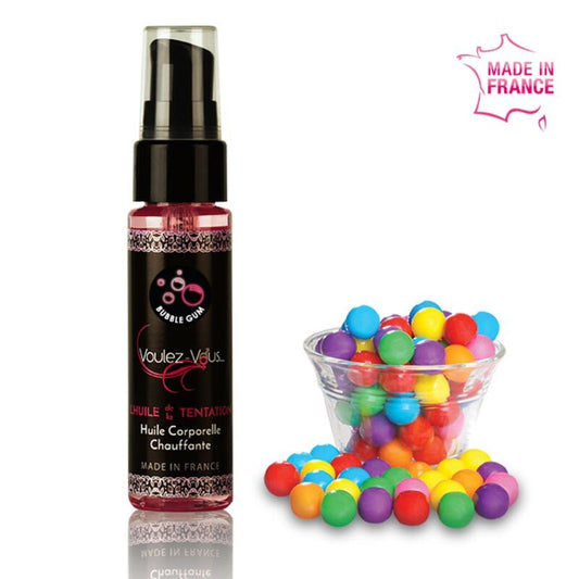 VOULEZ-VOUS - HUILE CORPS CHAUFFANTE - BUBBLEGUM 35 ML