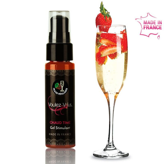 VOULEZ-VOUS - GEL STIMULANT - SAVEUR CAVA & ET FRAISES - 30 ML